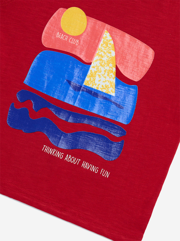 HOP Kids Red Sea-Inspired Cotton T-Shirt