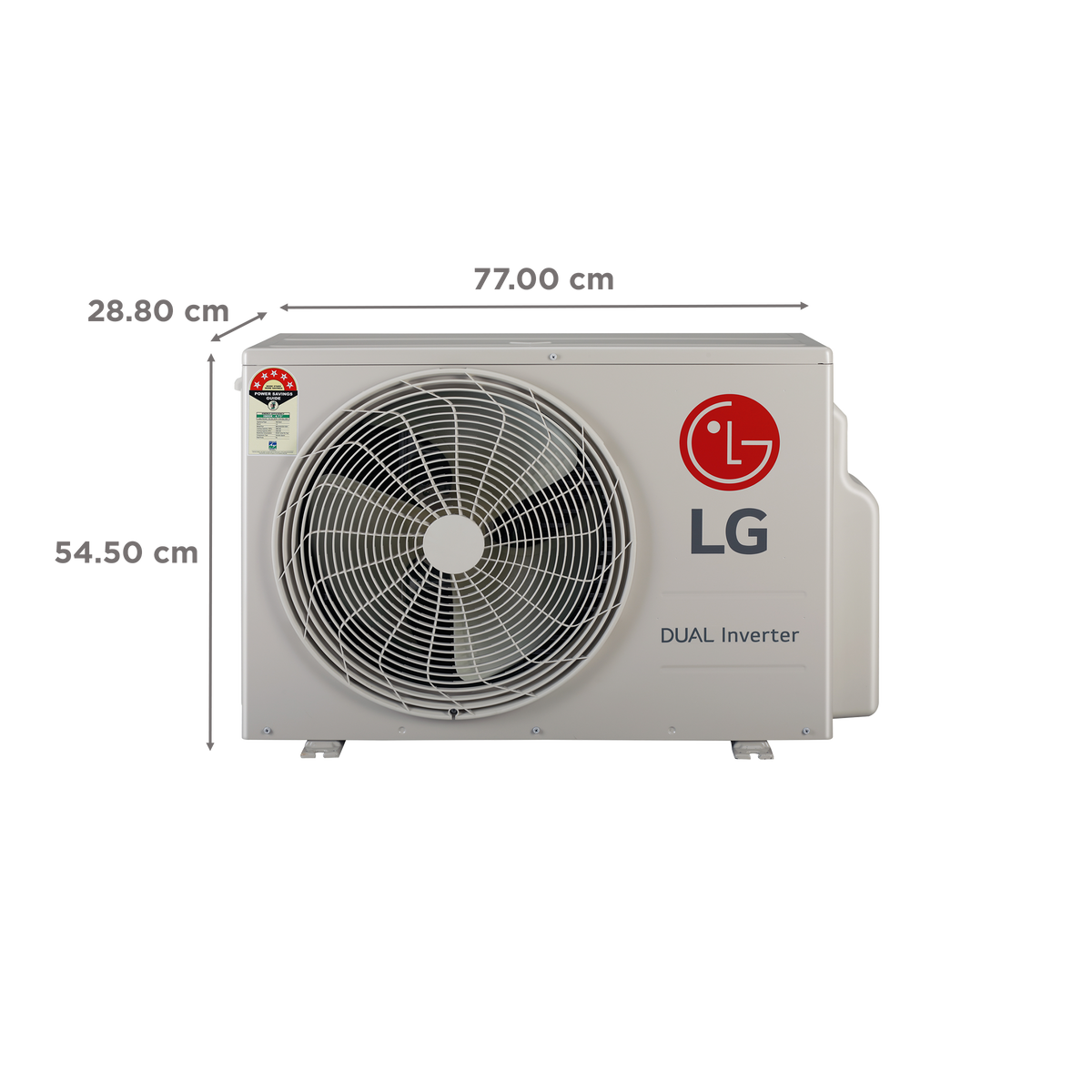 LG TS 6 in 1 Convertible 1.5 Ton 5 Star Dual Inverter Split AC with AI Technology (Copper Condenser, TS-Q19ANZE.AMLG)