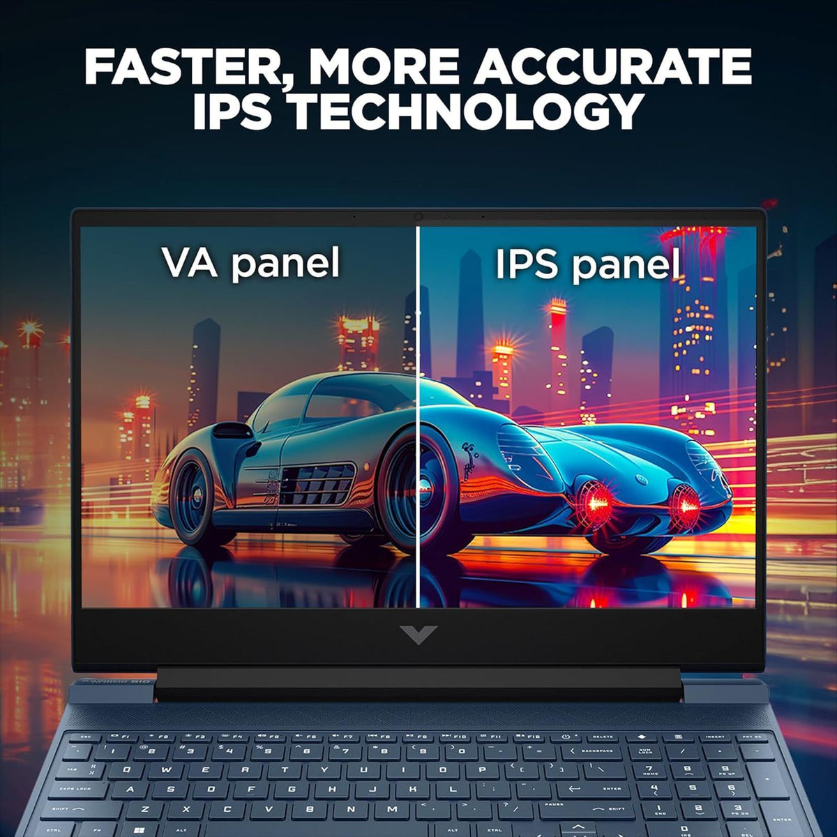 HP Victus 15-FA1411TX Intel Core i7 12th Gen Gaming Laptop (16GB, 512GB SSD, Windows 11 Home, 4GB Graphics, 15.6 inch 144 Hz Full HD IPS Display, NVIDIA GeForce RTX 3050, MS Office Home & Student 2021, Performance Blue, 2.29 KG)