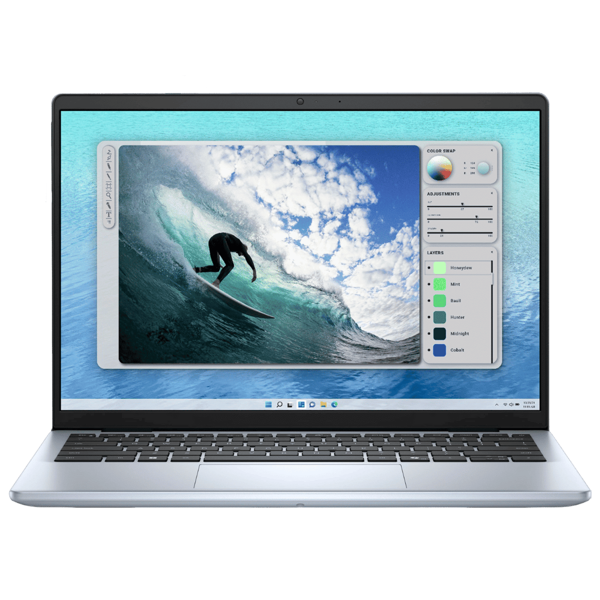 DELL Inspiron 14 5440 Intel Core i5 13th Gen Thin & Light Laptop (16GB, 512GB SSD, Windows 11, 14 inch Full HD IPS Display, MS Office 2021, Ice Blue, 1.54 KG)