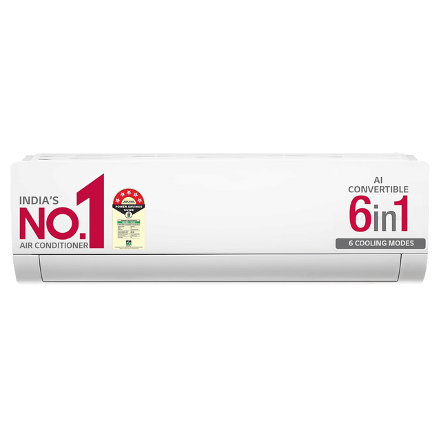 LG 6 in 1 Convertible 1.5 Ton 5 Star Dual Inverter Split AC with HD Filter (2025 Model, Copper Condenser, US-Q19ANZE.ANLG)