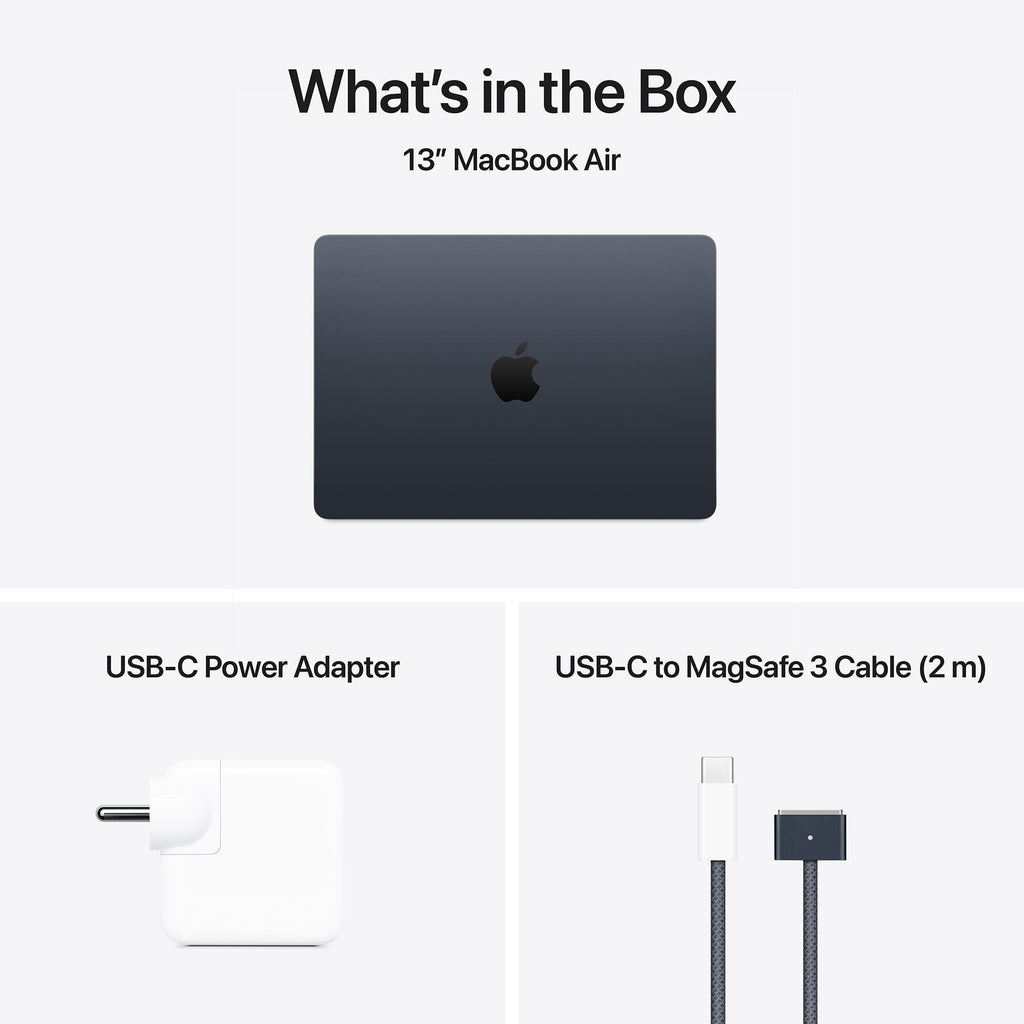 Apple MacBook Air (13.6 inch, M4, 16GB, 256GB, macOS, Midnight)