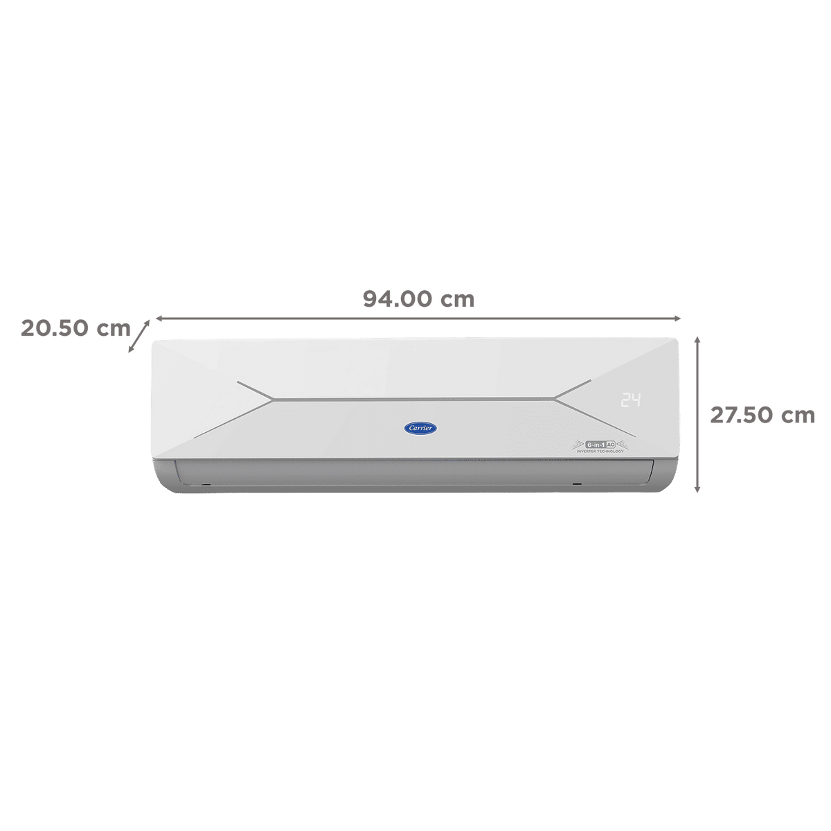 Carrier ESTER EDGE FXi 6 in 1 Convertible 1.5 Ton 4 Star Inverter Split AC with Intelligent CRF Alert (Copper Condenser, CAI19EE4R35F0)