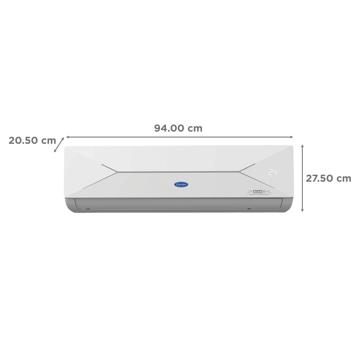 Carrier ESTER EDGE FXi 6 in 1 Convertible 1.5 Ton 5 Star Inverter Split Smart AC with Wi-Fi Supported (Copper Condenser, CAI19EE5R35W0)