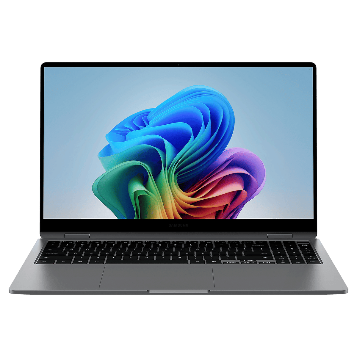 SAMSUNG Galaxy Book5 360 Intel Core Ultra 5 Touchscreen Thin & Light Laptop (16GB, 512GB SSD, Windows 11 Home, 8GB Graphics, 15.6 inch FHD AMOLED Display, MS Office 2021, Gray, 1.46 KG)