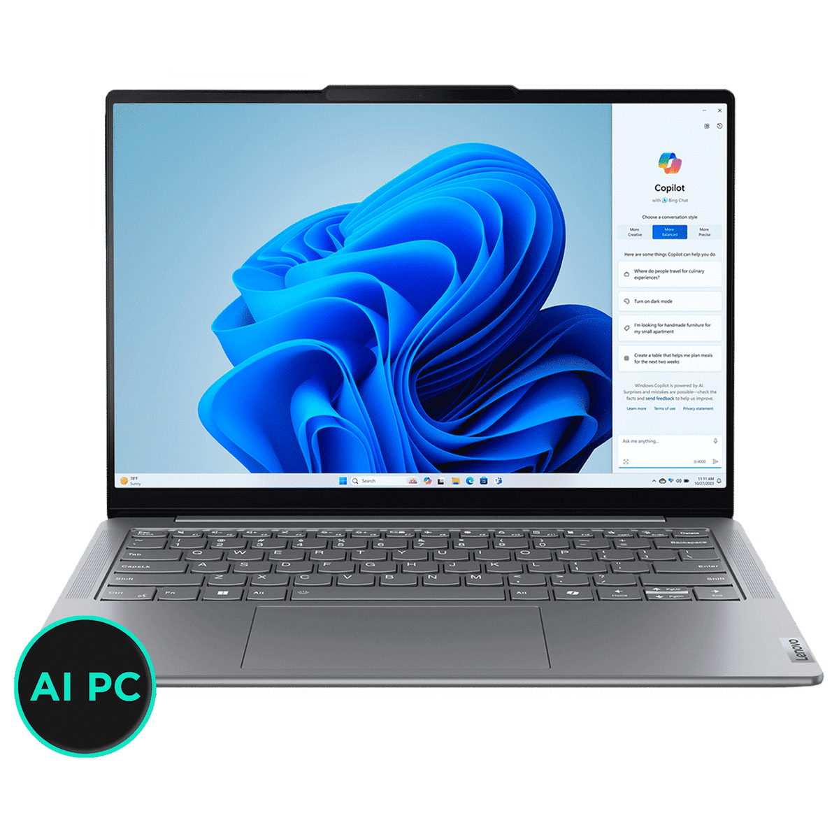 Lenovo Yoga Slim 7 14IMH9 Intel Core Ultra 5 Laptop (16GB, 1TB SSD, Windows 11 Home, 14 inch WUXGA OLED Display, MS Office 2024, Luna Grey, 1.39 KG)