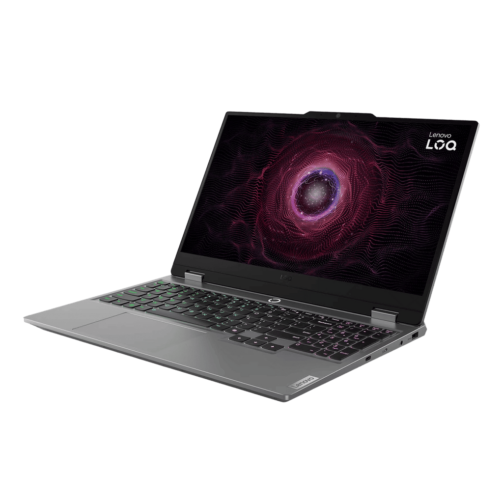 Lenovo LOQ 15ARP9 AMD Ryzen 5 Gaming Laptop (24GB, 512GB SSD, Windows 11 Home, 6GB Graphics, 15.6 inch 144 Hz Full HD IPS Display, NVIDIA GeForce RTX 3050, MS Office Home 2024, Luna Grey, 2.38 KG)