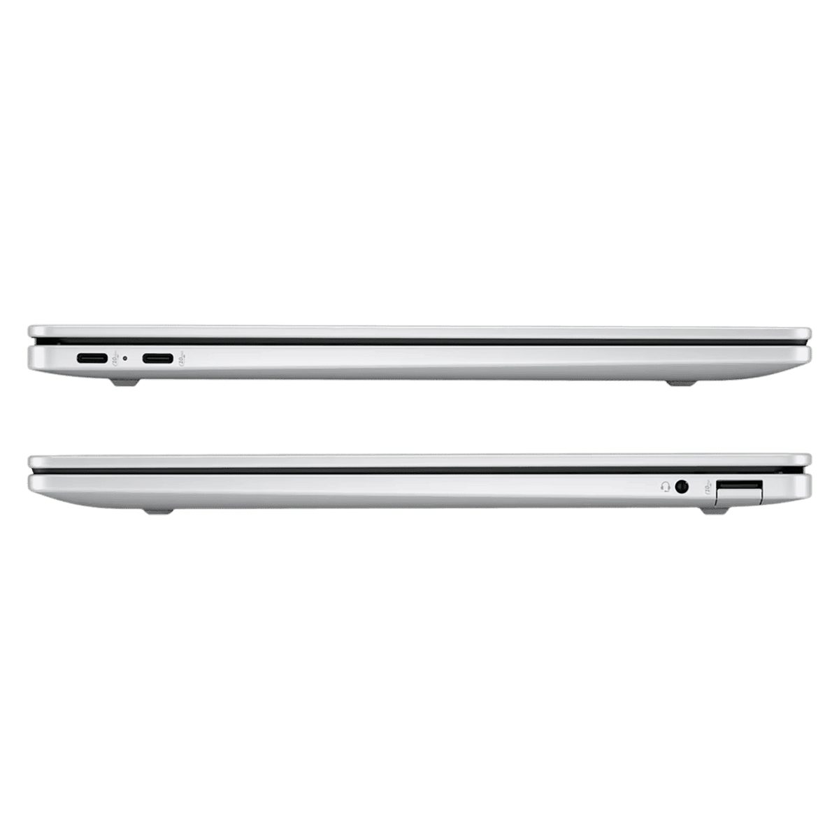 HP OmniBook 5 14-he0015QU Qualcomm Snapdragon X Thing & Light Laptop (16GB, 1TB SSD, Windows 11 Home, 14 inch 2K OLED Display, MS Office Home 2024, Glacier Silver, 1.35 KG)