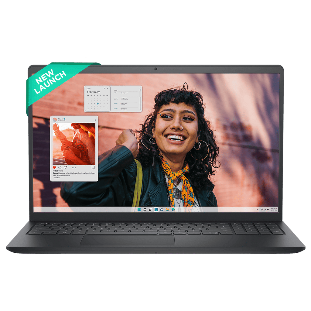 DELL Inspiron 15 Intel Core i5 13th Gen Thin & Light Laptop (8GB, 512GB SSD, Windows 11 Home, 15.6 inch Full HD IPS Display, MS Office Home, Carbon Black, 1.62 KG)