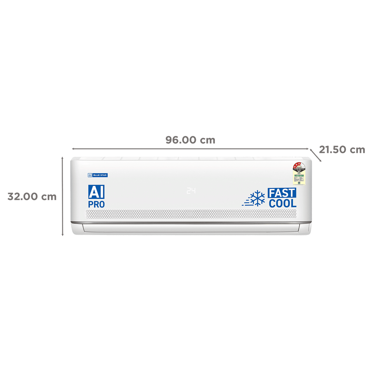 Blue Star M Series 5 in 1 Convertible 1.5 Ton 3 Star Inverter Split AC with AI Pro (2026 Model, Copper Condenser, IA318MXU)