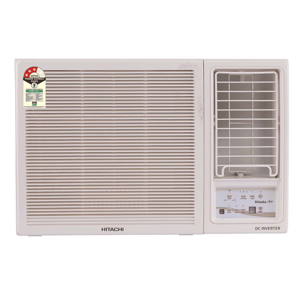 HITACHI Shizuka 1.5 Ton 3 Star Inverter Window AC (Copper Condenser, RAW318HIEO)