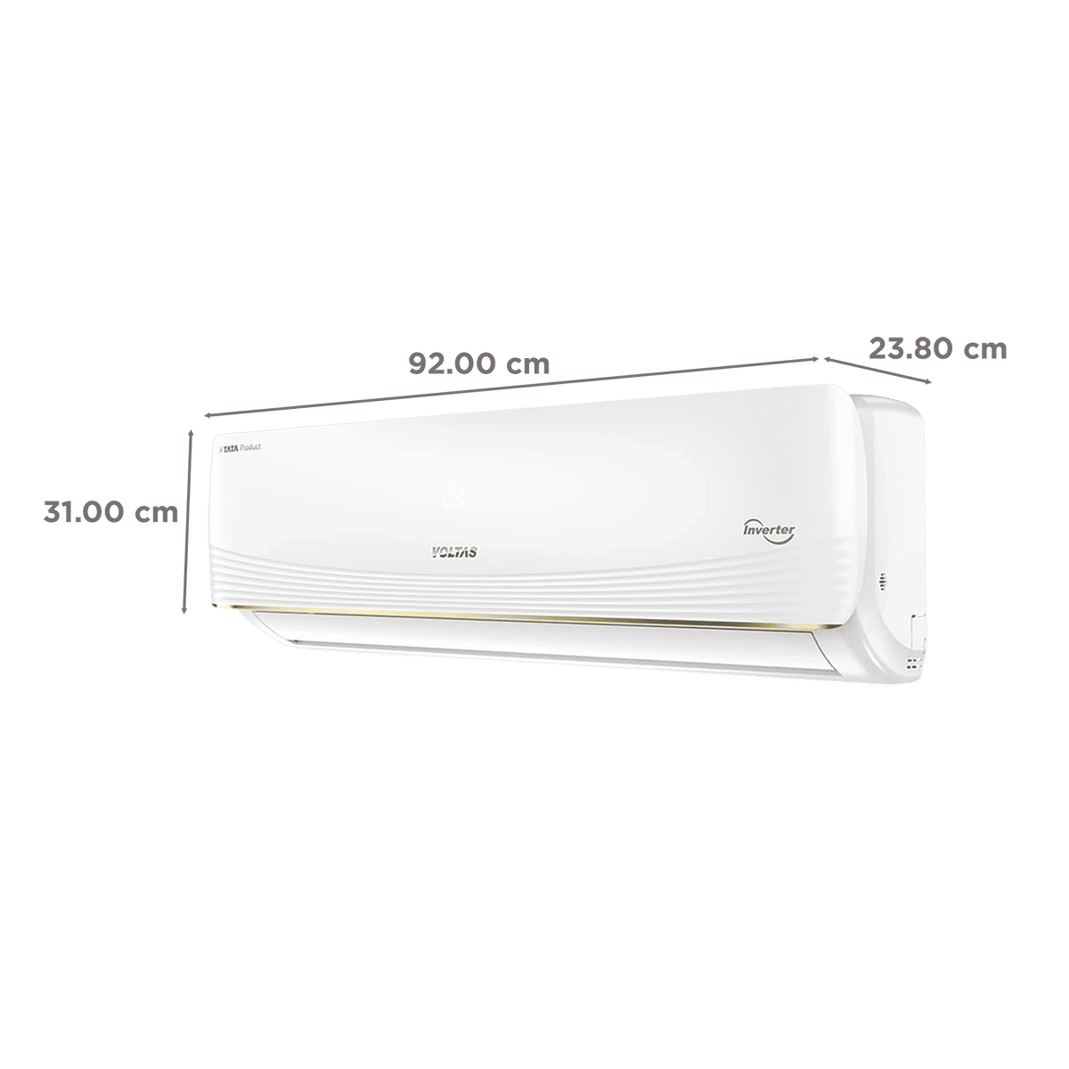 VOLTAS 183INV VERTIS AI ZEST GOLD Convertible 1.5 Ton 3 Star Inverter Split AC with Hidden Display (2026 Model, Copper Condenser, 4504075)