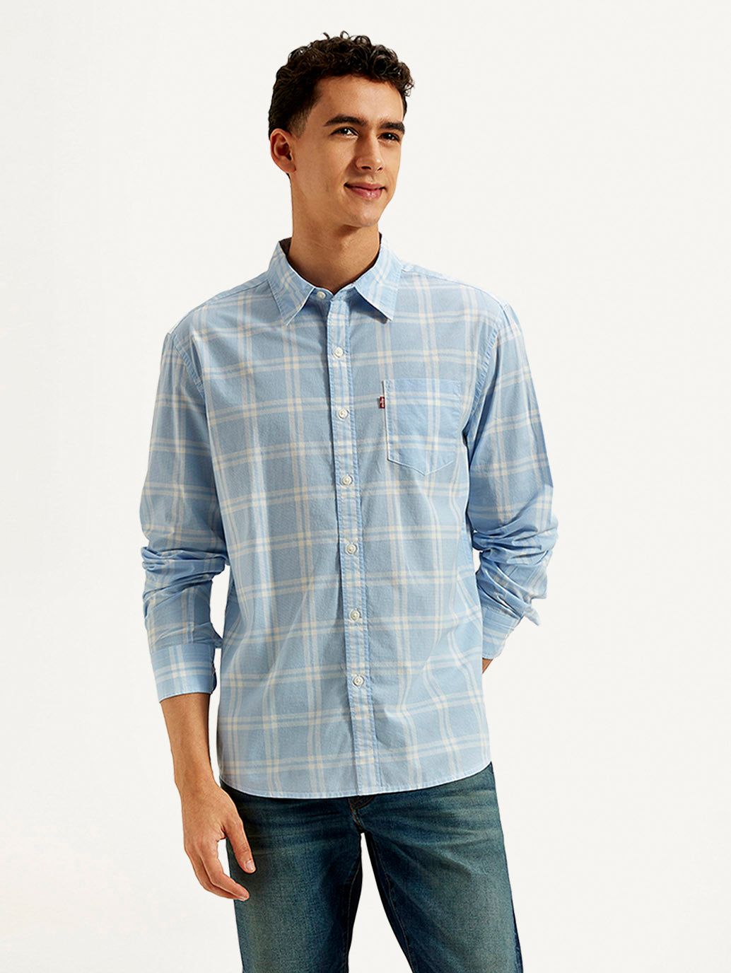 Men's Checkered Slim Fit Shirt