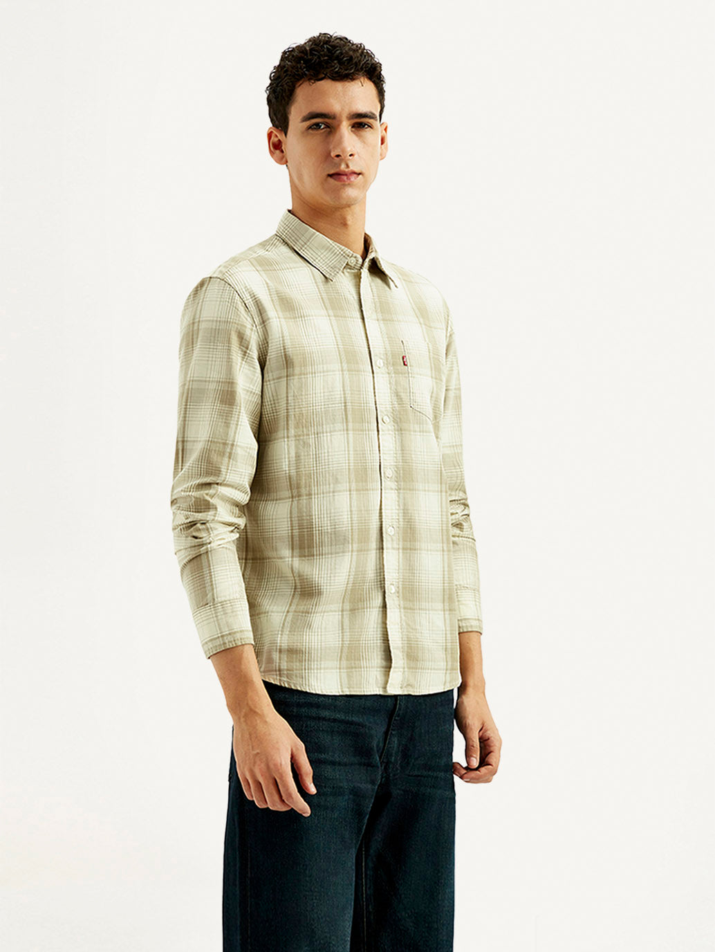 Men's Plaid Slim Fit Shirt