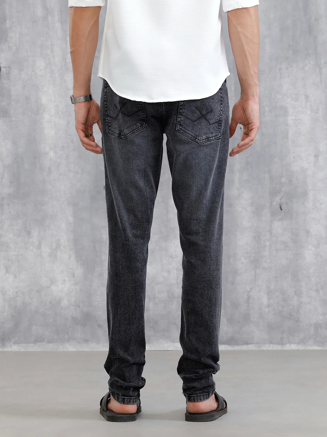 Mid Washed Slim Fit Jeans | Grey