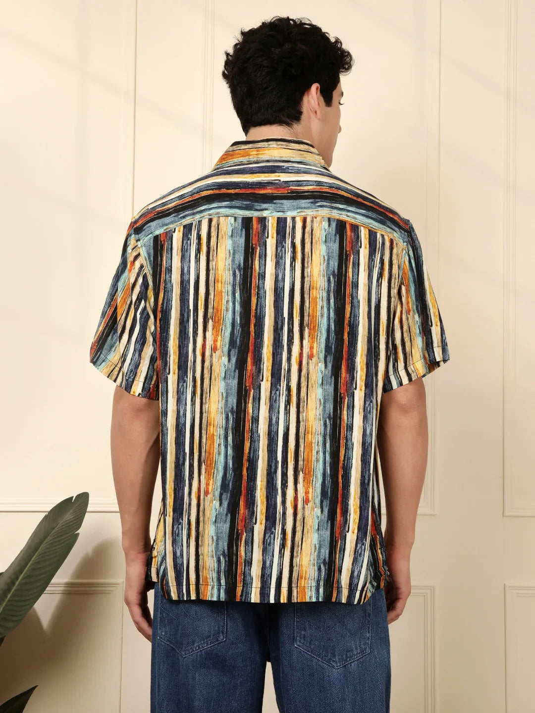 Short Sleeve Printed Resort Collar Shirt
