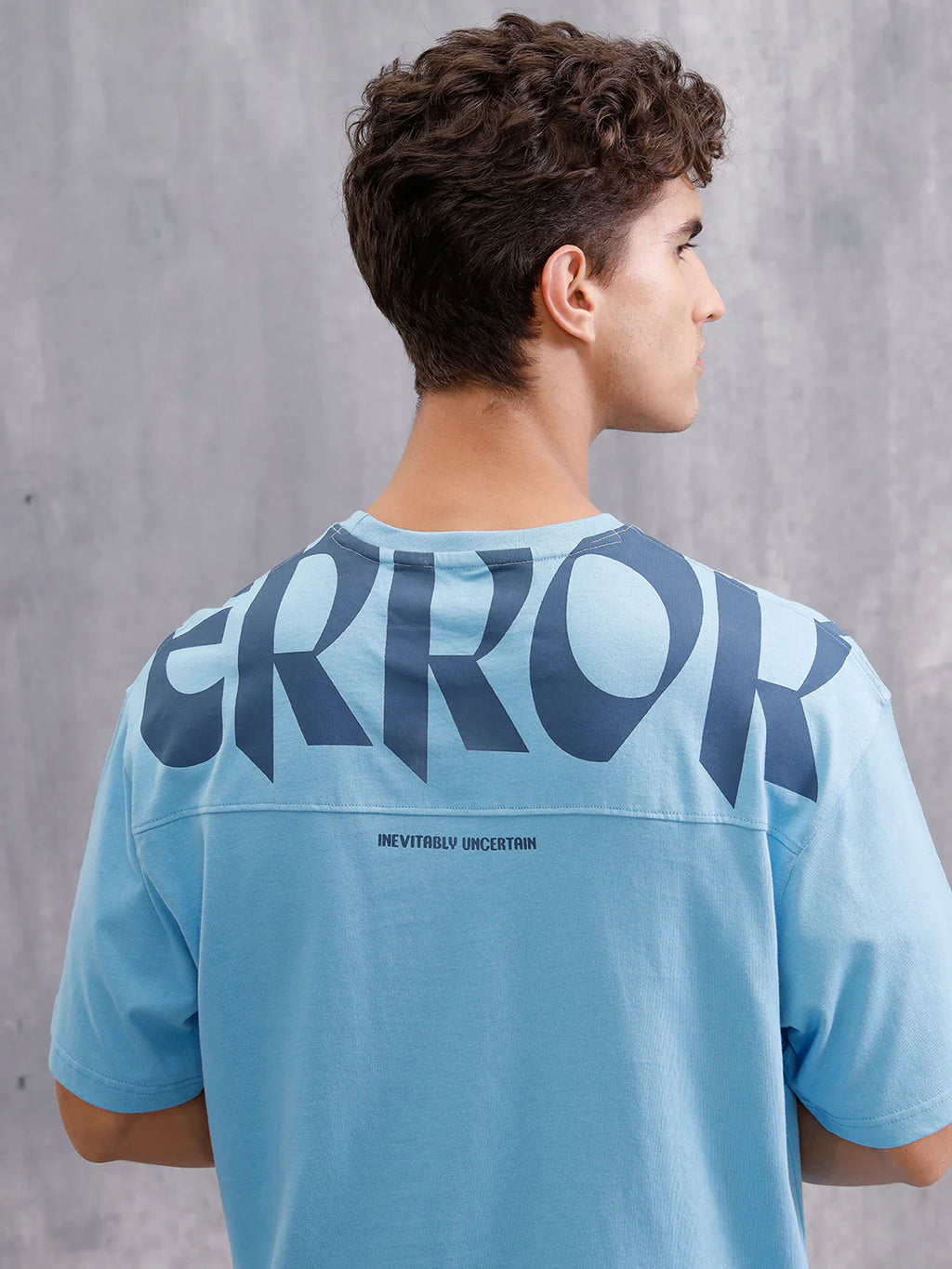 Placement Print Cut&Sew T-Shirt With Branding | Blue