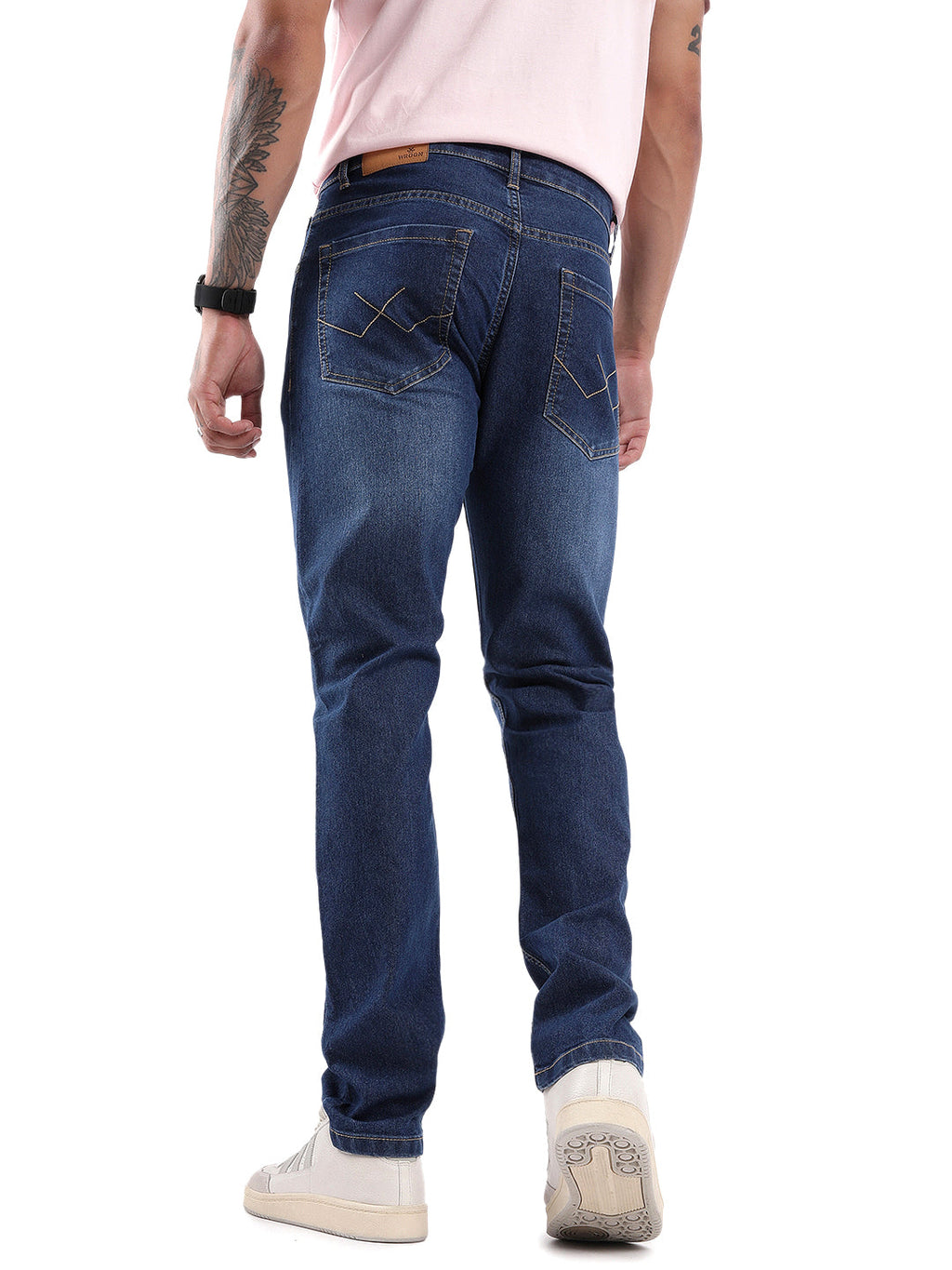 Blue Twilled Slim Jeans