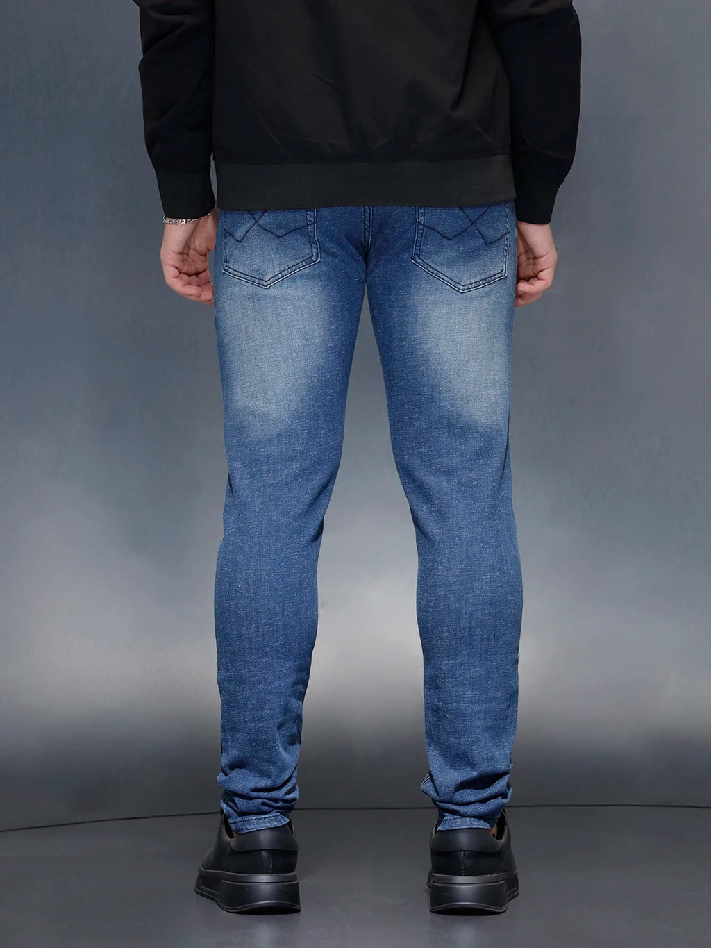 Men's casual skinny fit jeans  | Blue