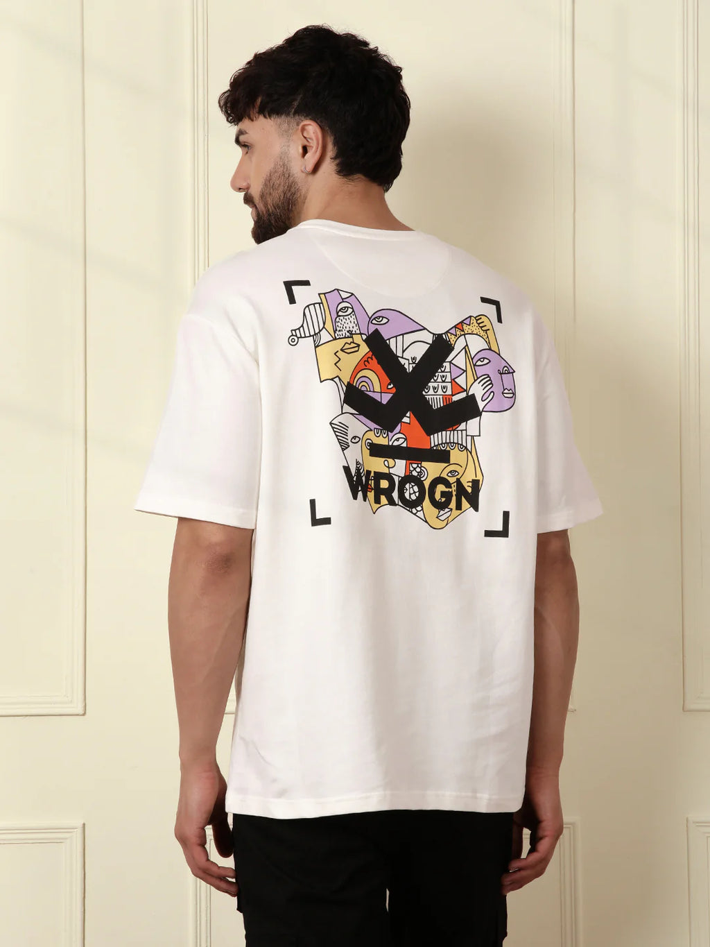 Heavy GSM Back Printed T-Shirt | Off White