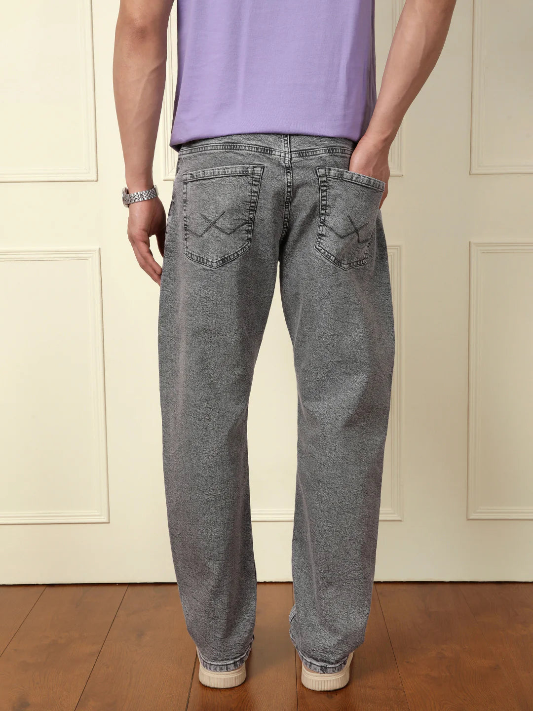 Faded Anti Fit Jeans | Grey