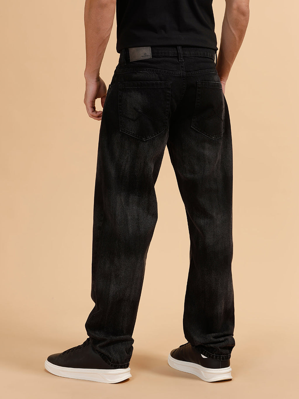 Heavy Fade Anti Fit Jeans | Black
