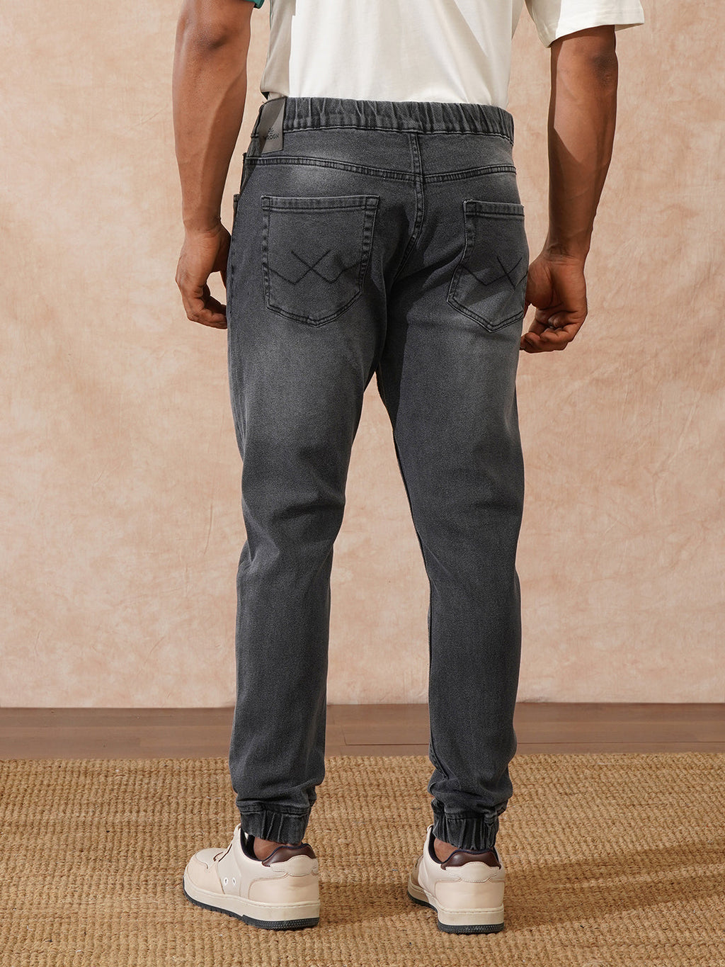 Faded Denim Jogger | Dark Grey