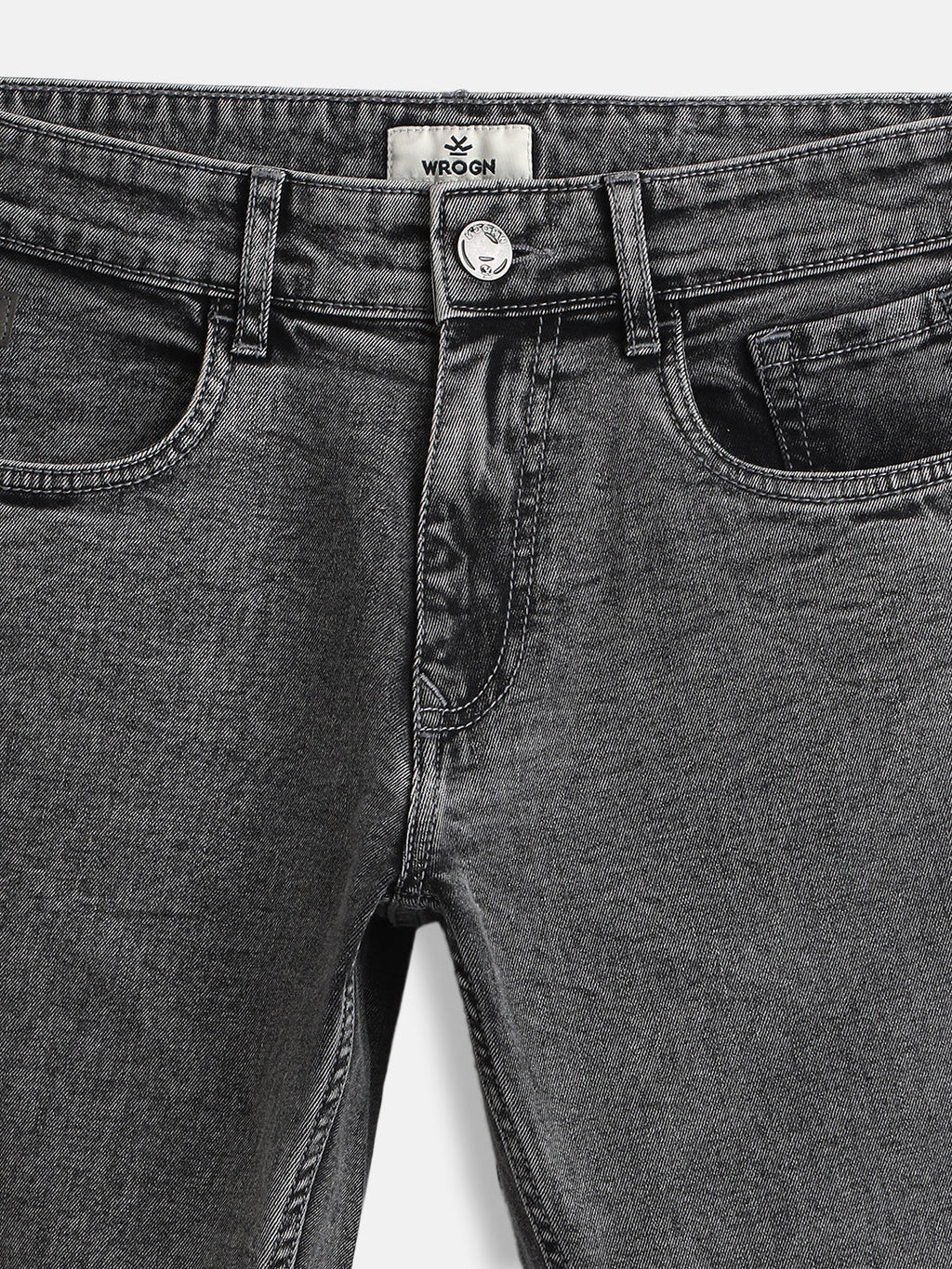 Charcoal Washed Slim Fit Jeans | Grey