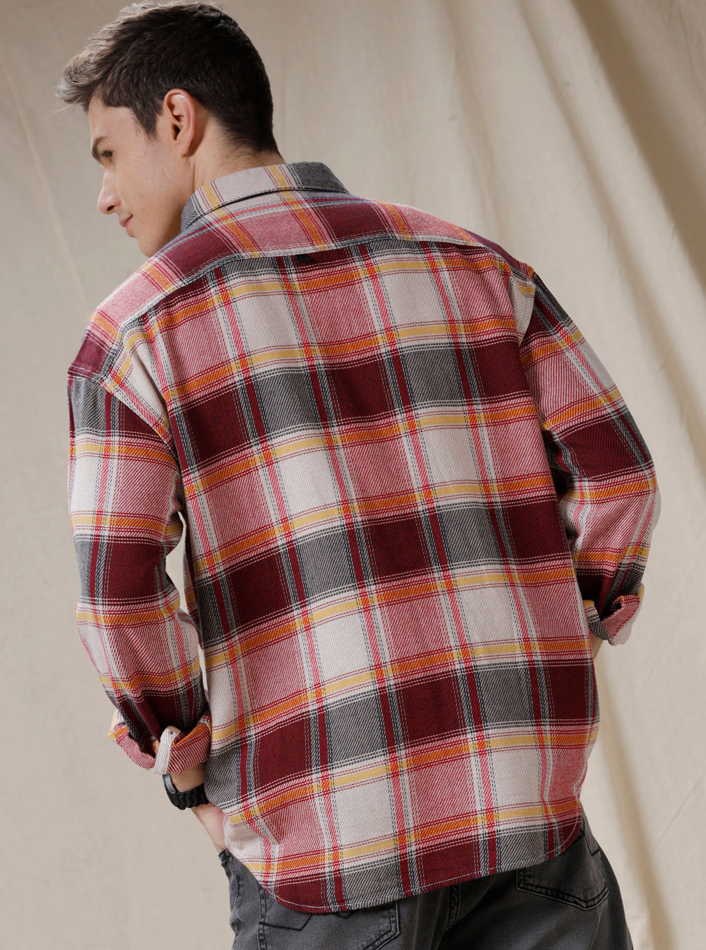 Checked Oversized Shirt