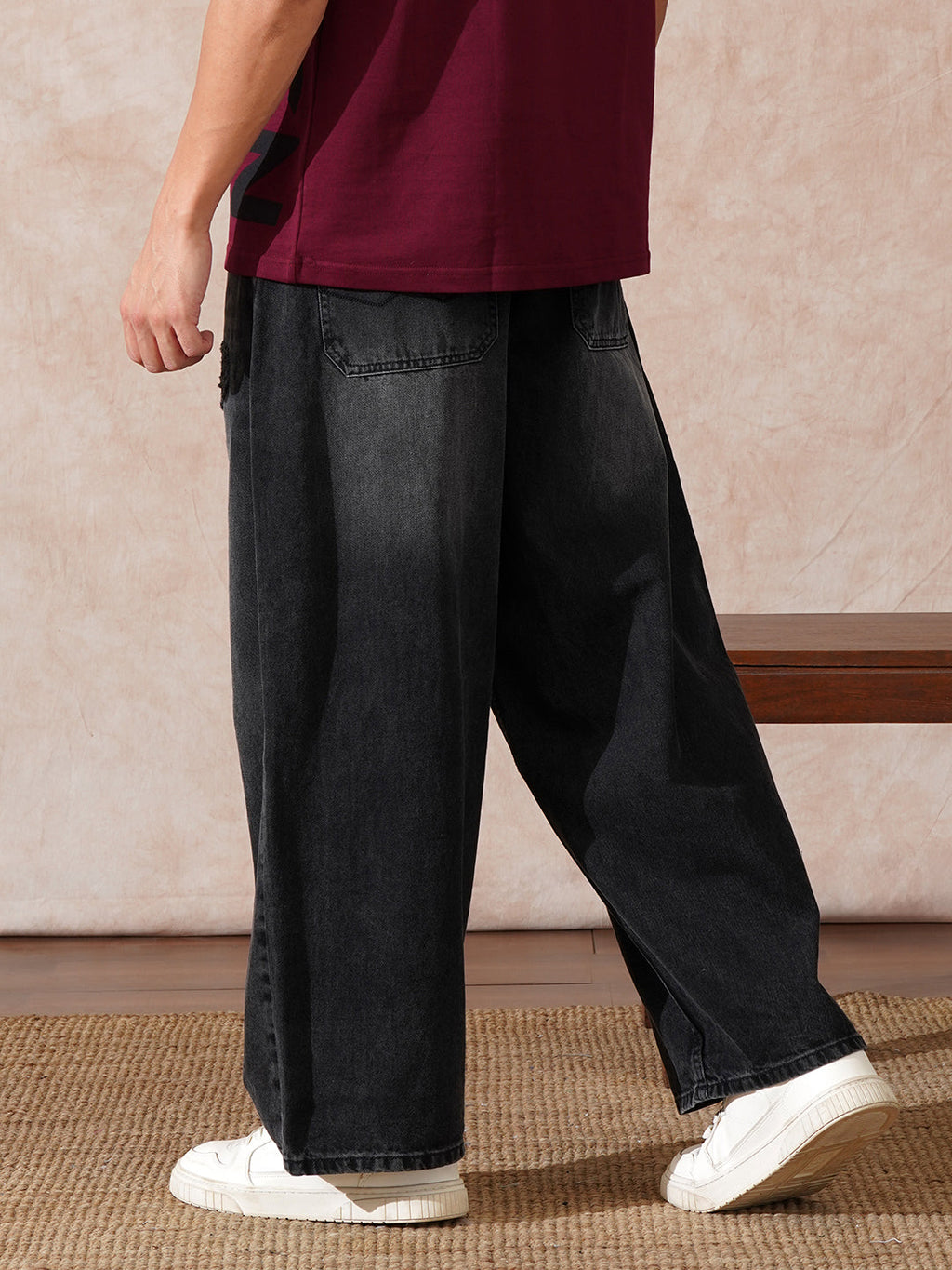 Casual Baggy Fit Jeans | Dark Grey