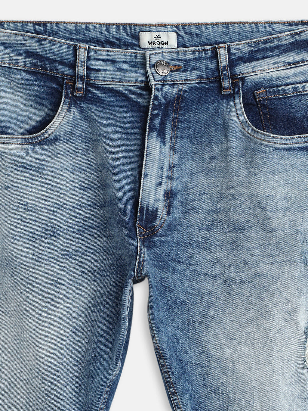 Vintage Washed Anti Fit Jeans | Blue