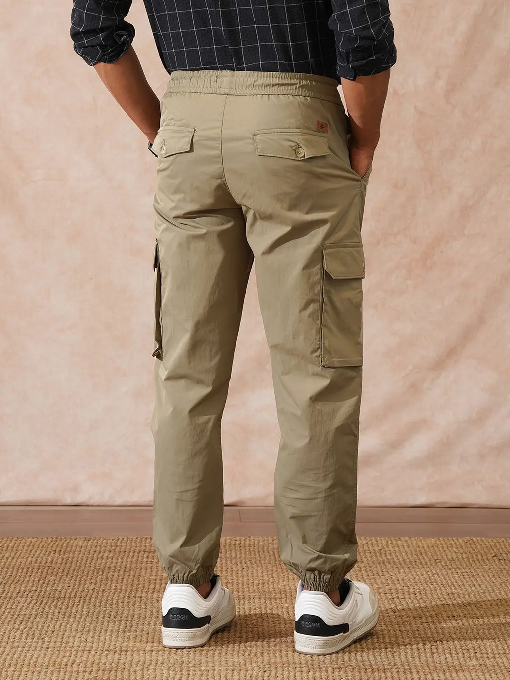 Korean Loose Fit Jogger | Olive