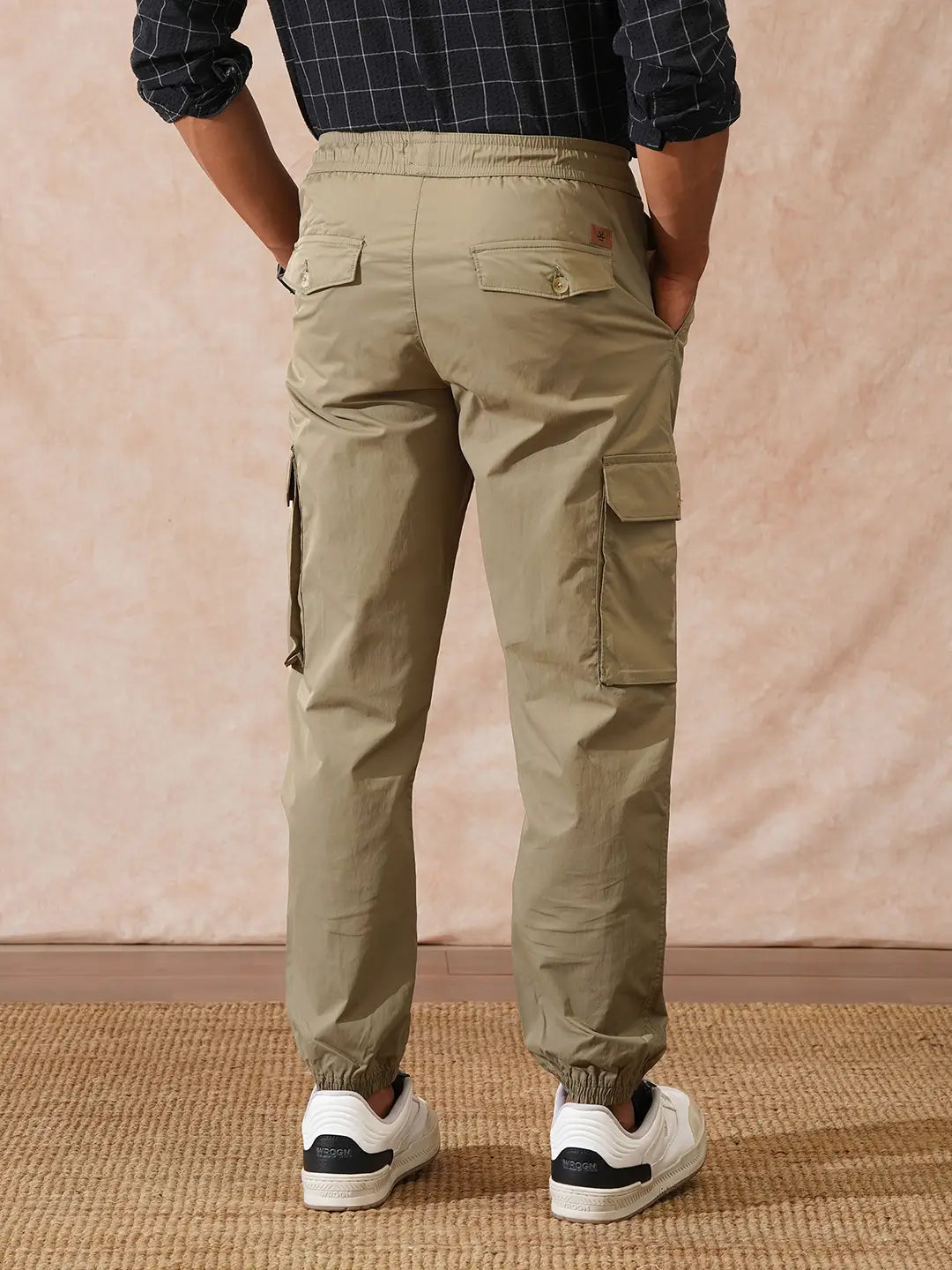 Korean Loose Fit Jogger | Olive