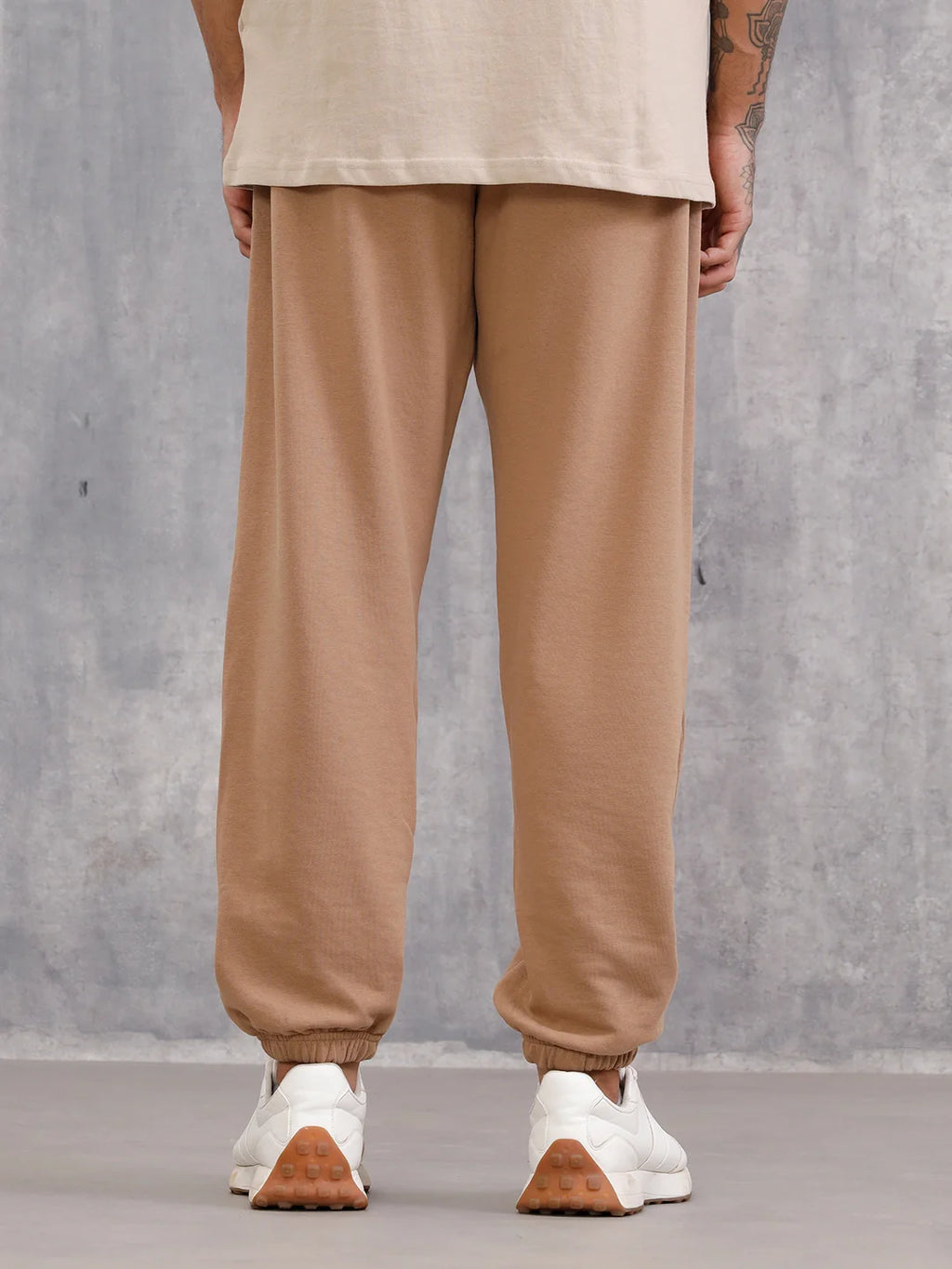 Tonal Colourblock Comfort Fit Jogger | Brown