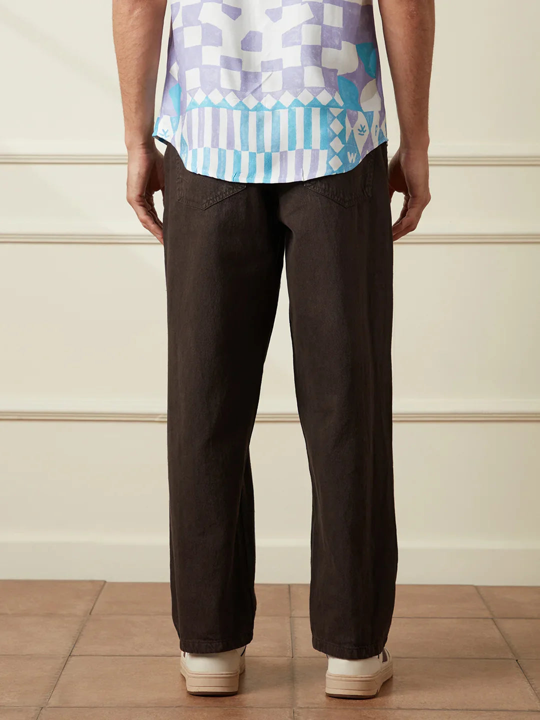 Casual Loose Fit Jeans | Brown