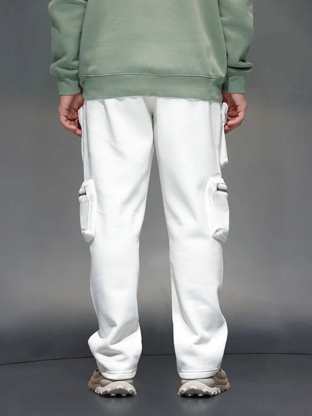 Men's Straight Fit 3D Pocket Cargo  |  Off White