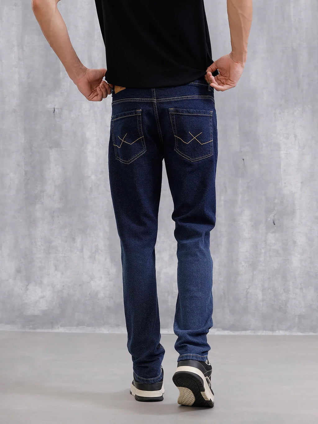 Light Fade Slim Fit Jeans | Dark Blue
