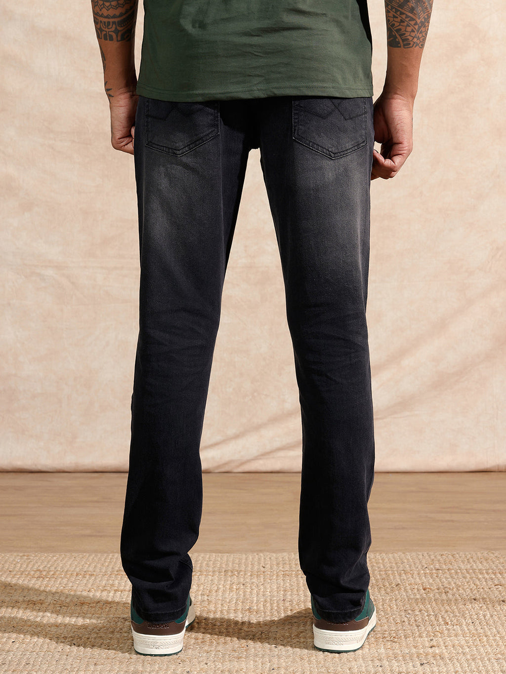 Solid Slim Fit Jeans | Black
