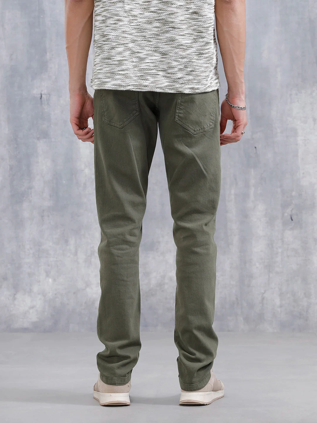 Slim Fit Colored Jeans | Olive