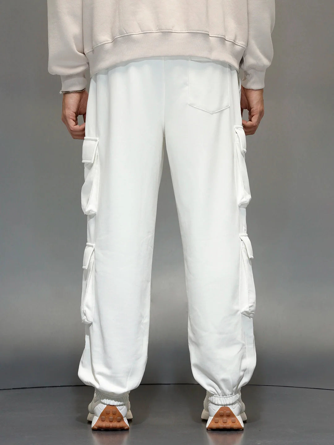 Casual Utility Pocket Joggers for Men | Off White