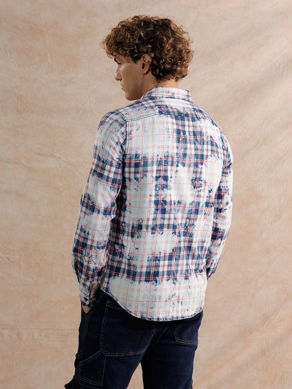 Washed Yarn Dyed Shirt | Pink