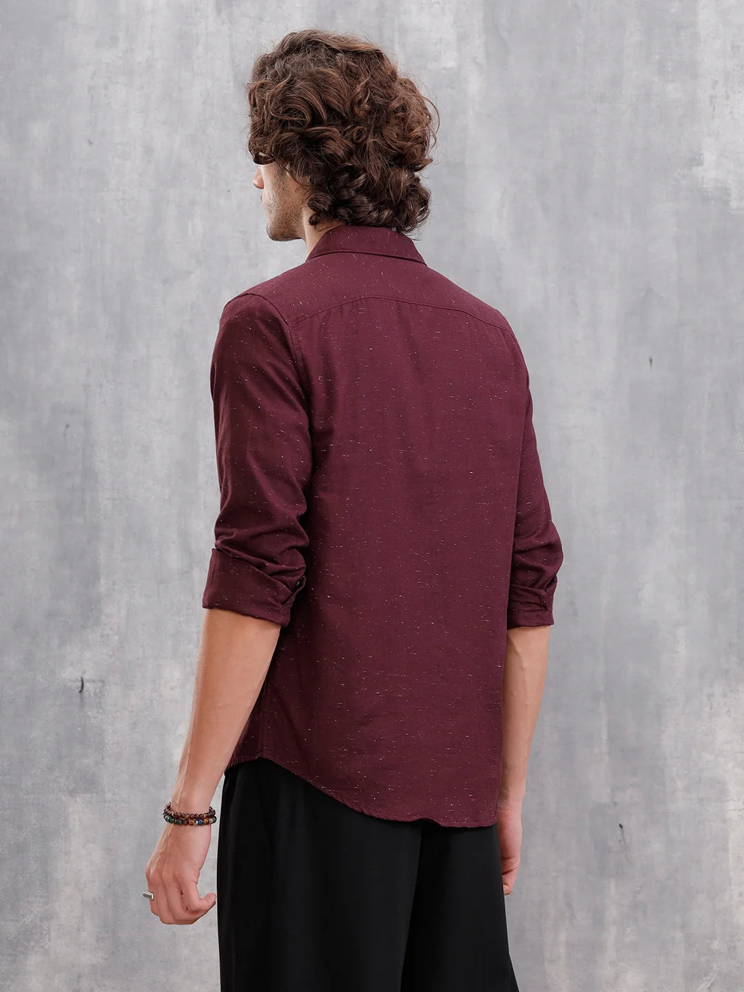 100% Cotton Enzyme Washed Regular Fit Shirt I Marron