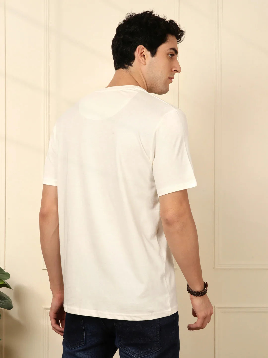 Minion Printed Slim Fit T-Shirt | White