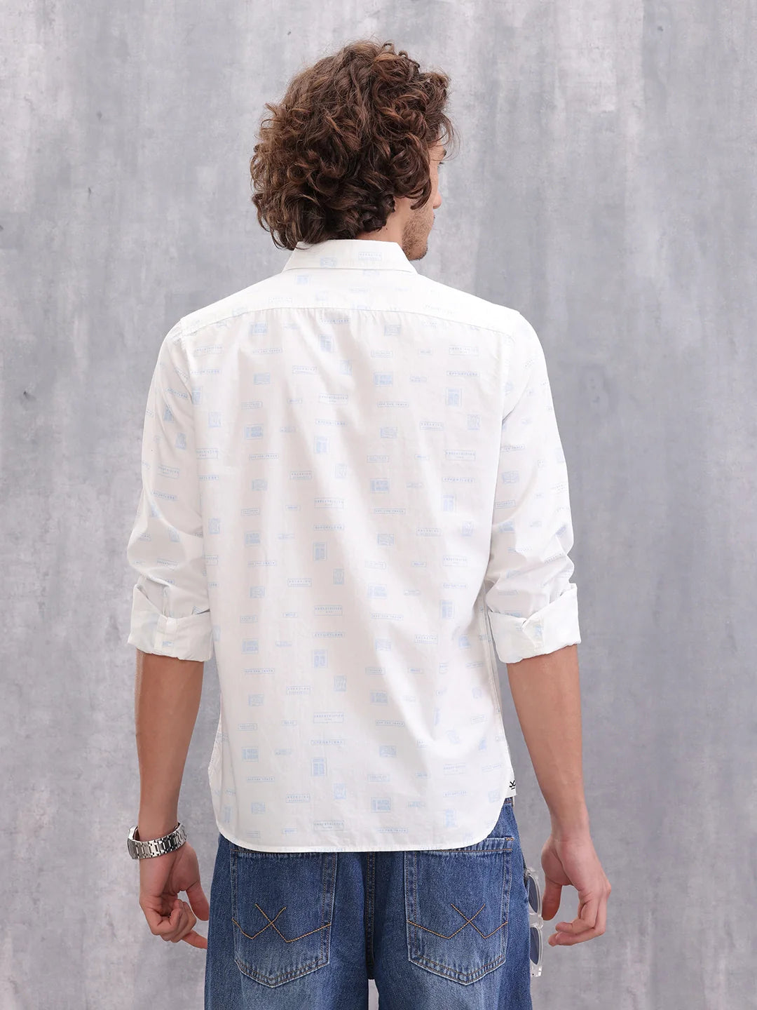 Graphic Aop Shirt | White