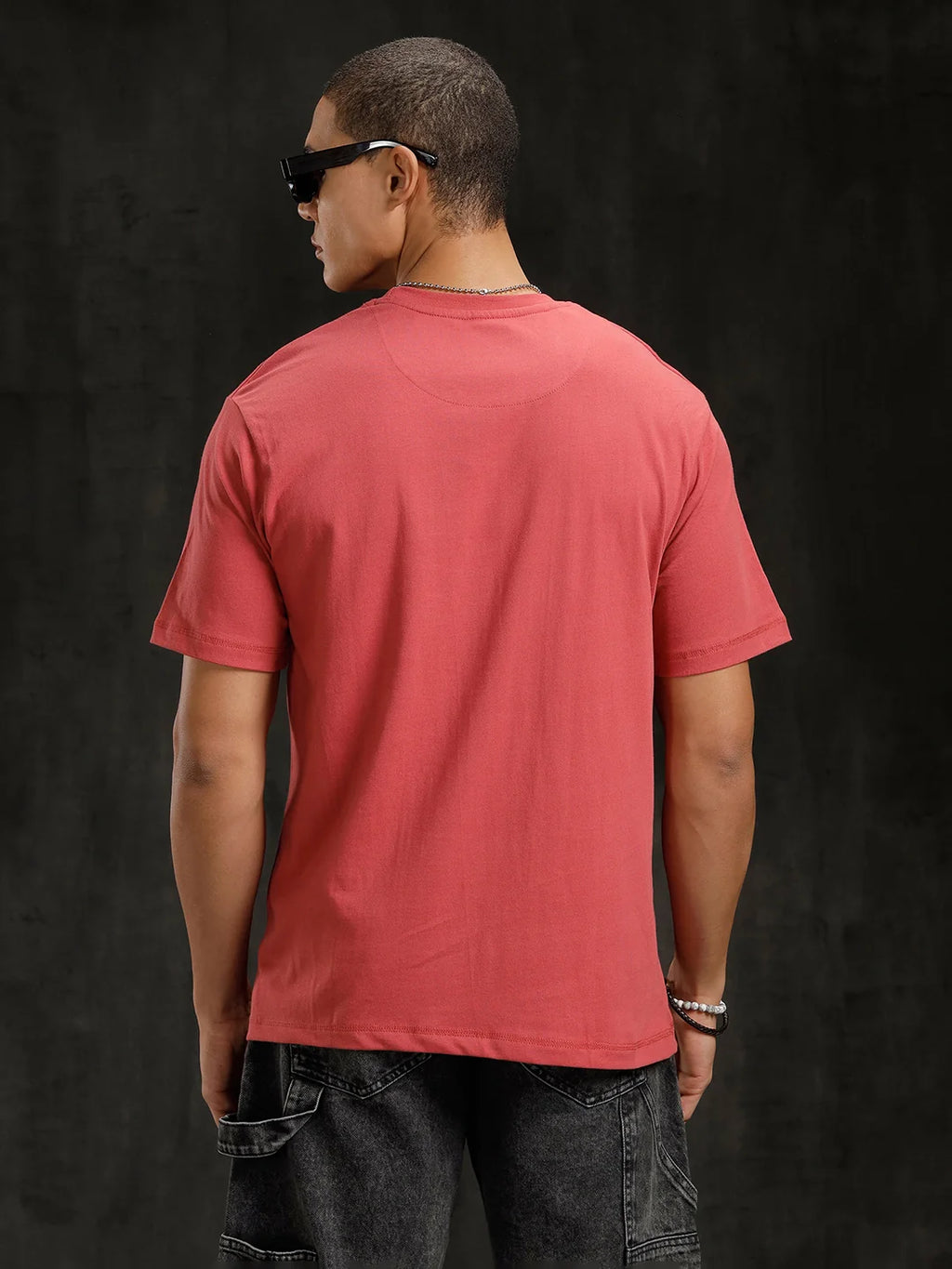Logo Printed Comfort Fit T-Shirt | Red