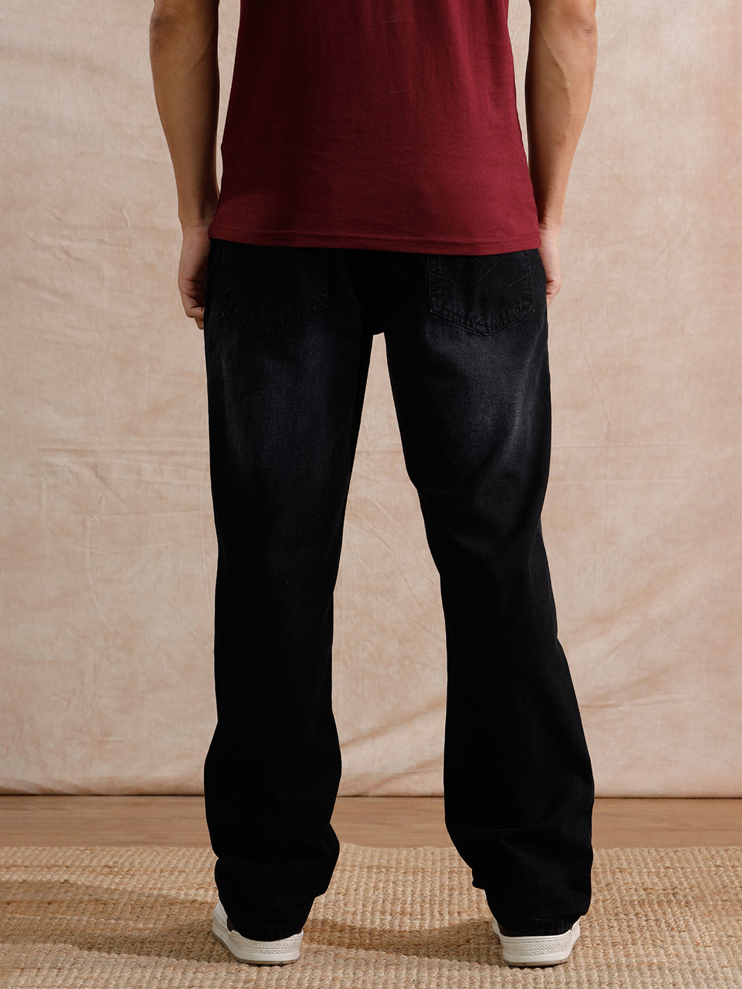 Distressed Heavy Fade Anti Fit Jeans | Dark Grey