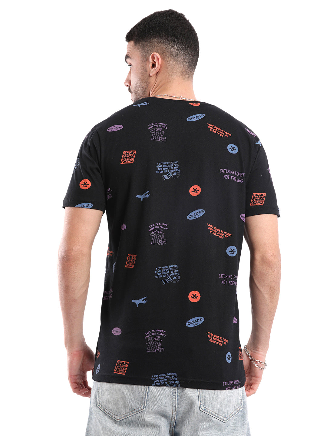 Classic Black AOP T-Shirt