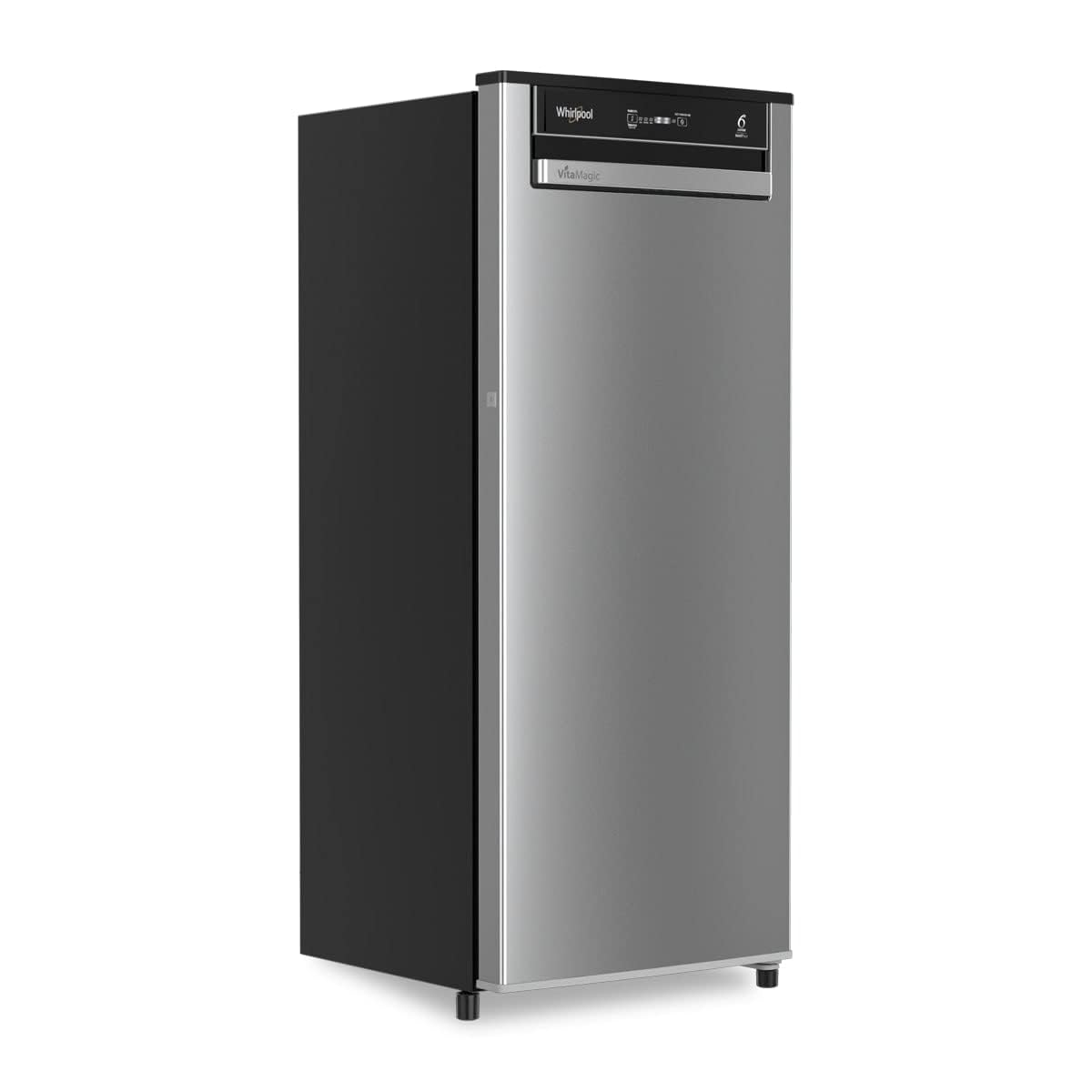 Whirlpool 192 L 3 Star Vitamagic PRO Frost Free Direct-Cool Single Door Refrigerator (215 VMPRO PRM 3S RADIANT STEEL-Z Fridge, Silver)