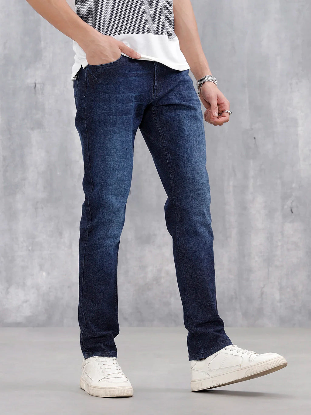 Slim Fit Casual Jeans For Men | Blue