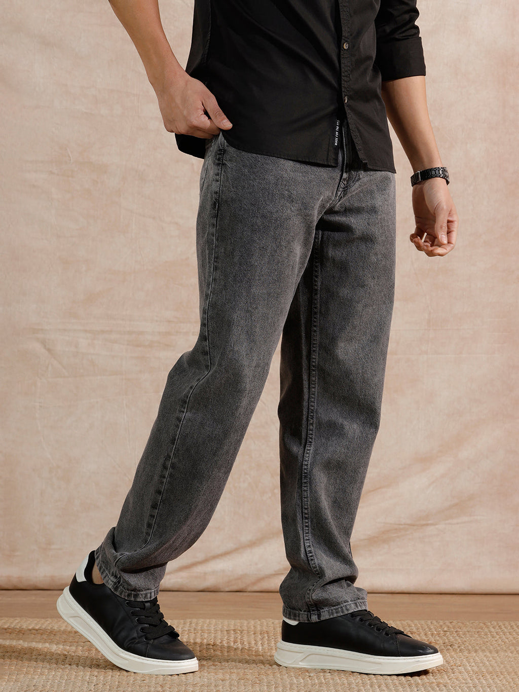 Casual Anti Fit Jeans | Dark Grey